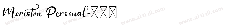 Moriston Personal字体转换